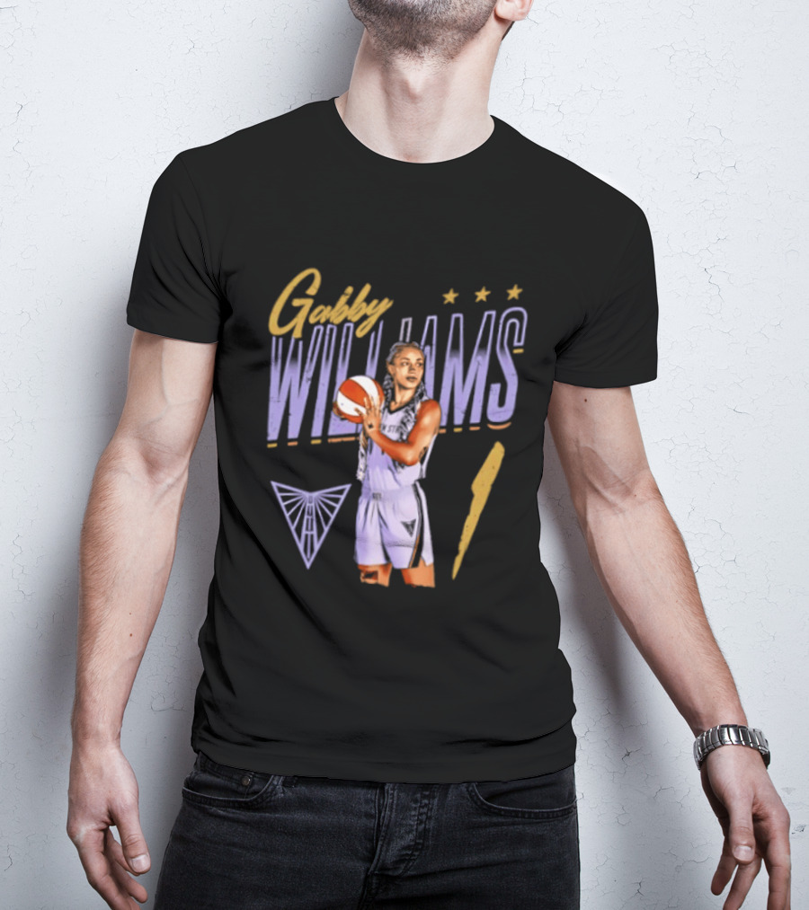 Gabby Williams 1 Golden State Valkyries Basketball Pose T-Shirt