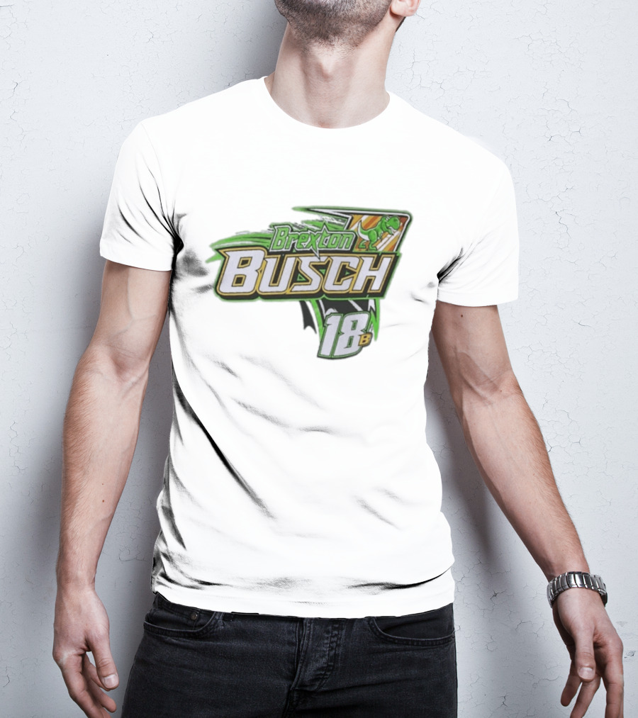 Brexton Busch 18B Dinosaur Racing T-Shirt