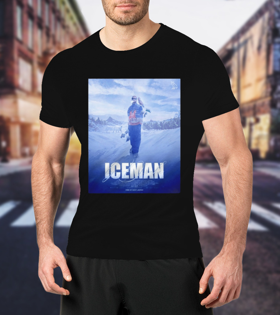 ICEMAN By Drake Featuring Saint Justin OVO Collaboration 2025 Winter Snowy Landscape T-Shirt