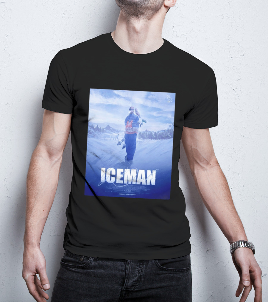 ICEMAN By Drake Featuring Saint Justin OVO Collaboration 2025 Winter Snowy Landscape T-Shirt