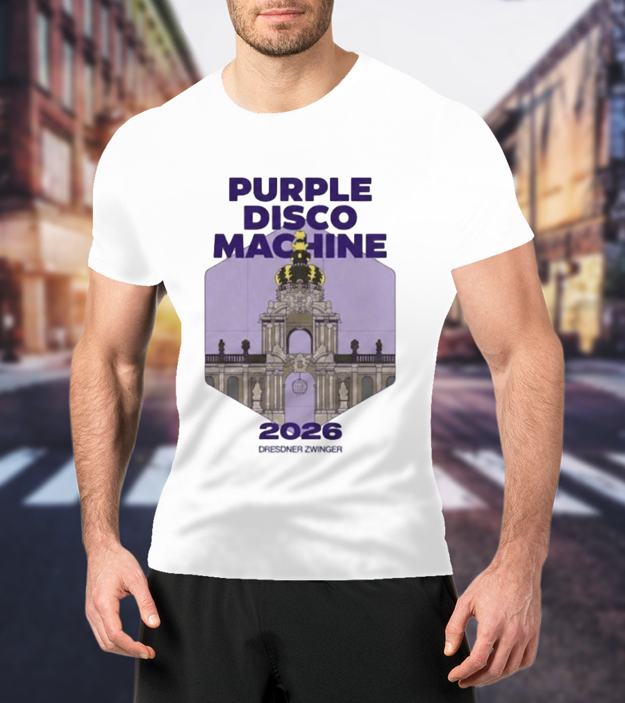 Purple Disco Machine 2026 Dresden Zwinger Vintage Architecture T-Shirt