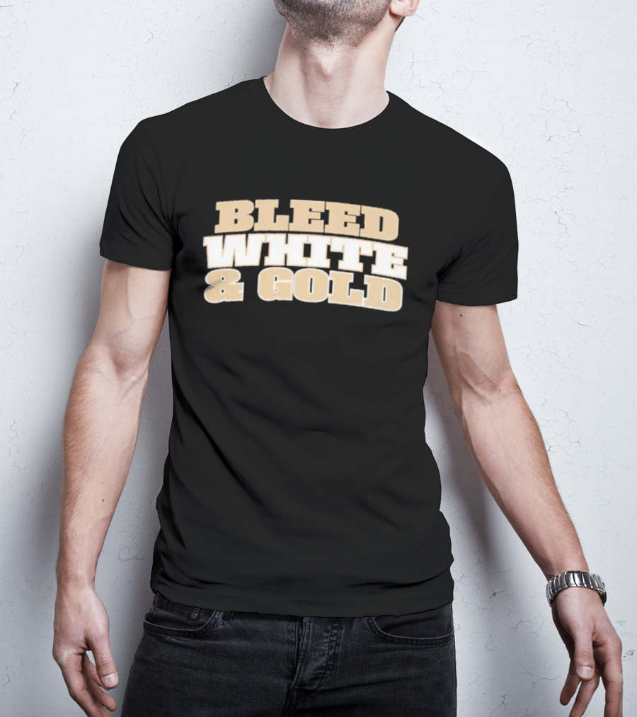 Bleed White And Gold T-Shirt
