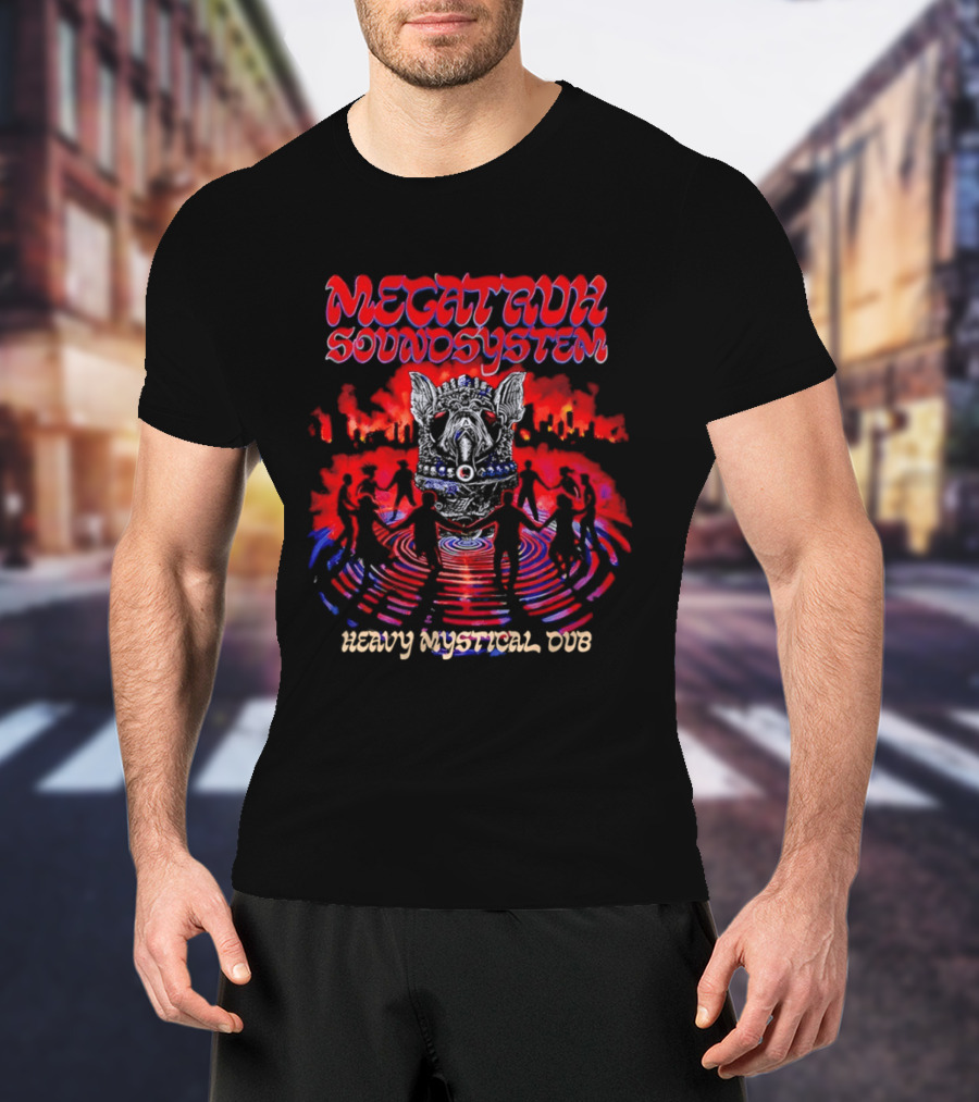Megatruh Soundsystem Heavy Mystical Dub Vibrant Abstract T-Shirt