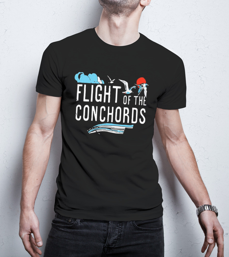 Flight Of The Conchords Santa Barbara Seagulls And Waves T-Shirt