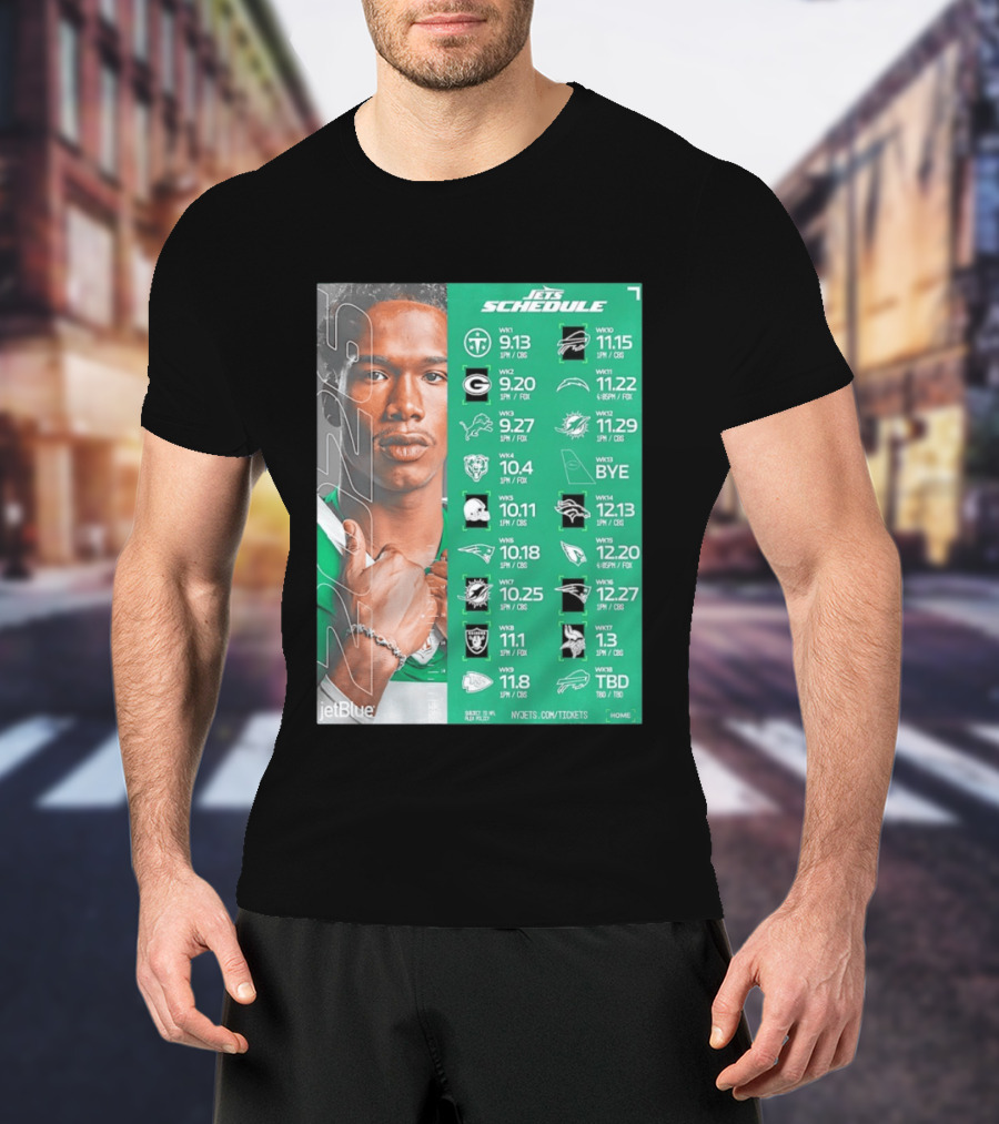 New York Jets 2026 Schedule NFL Matchups And Dates T-Shirt