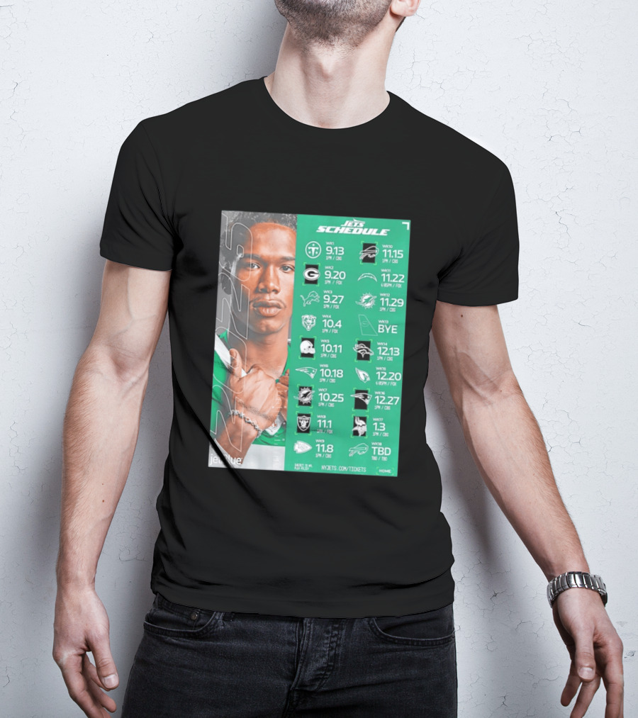 New York Jets 2026 Schedule NFL Matchups And Dates T-Shirt