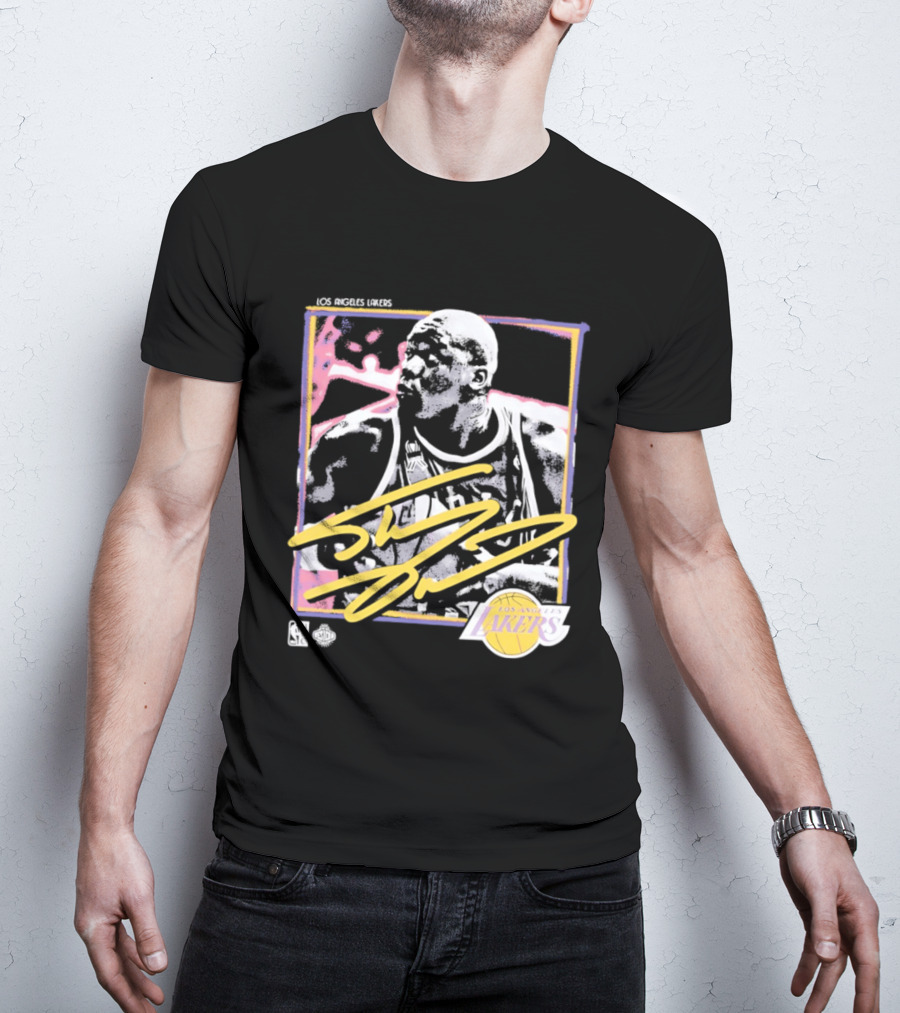 Los Angeles Lakers Shaquille O'Neal 55 Signature NBA Official Merchandise T-Shirt