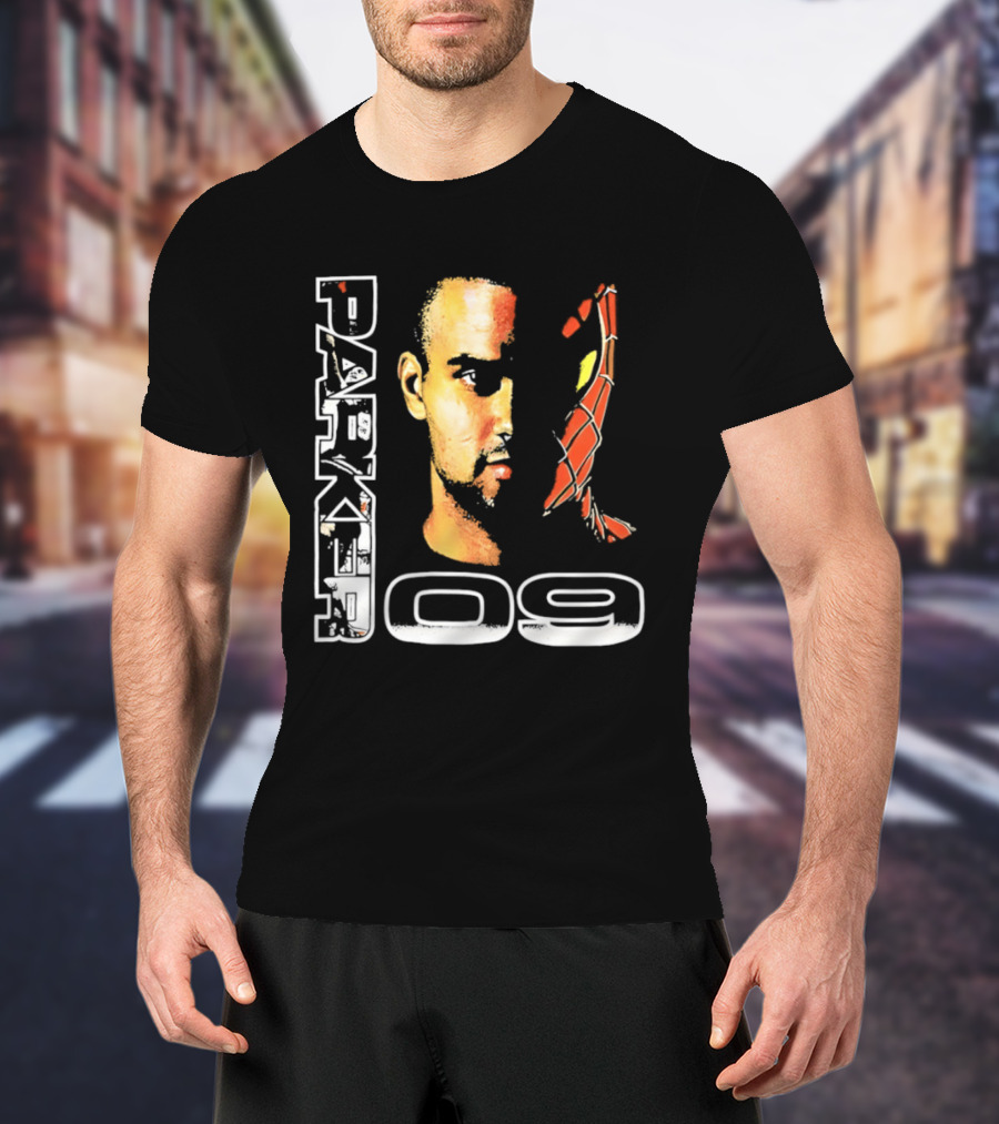 Parker 09 Spiderman San Antonio Spurs T-Shirt