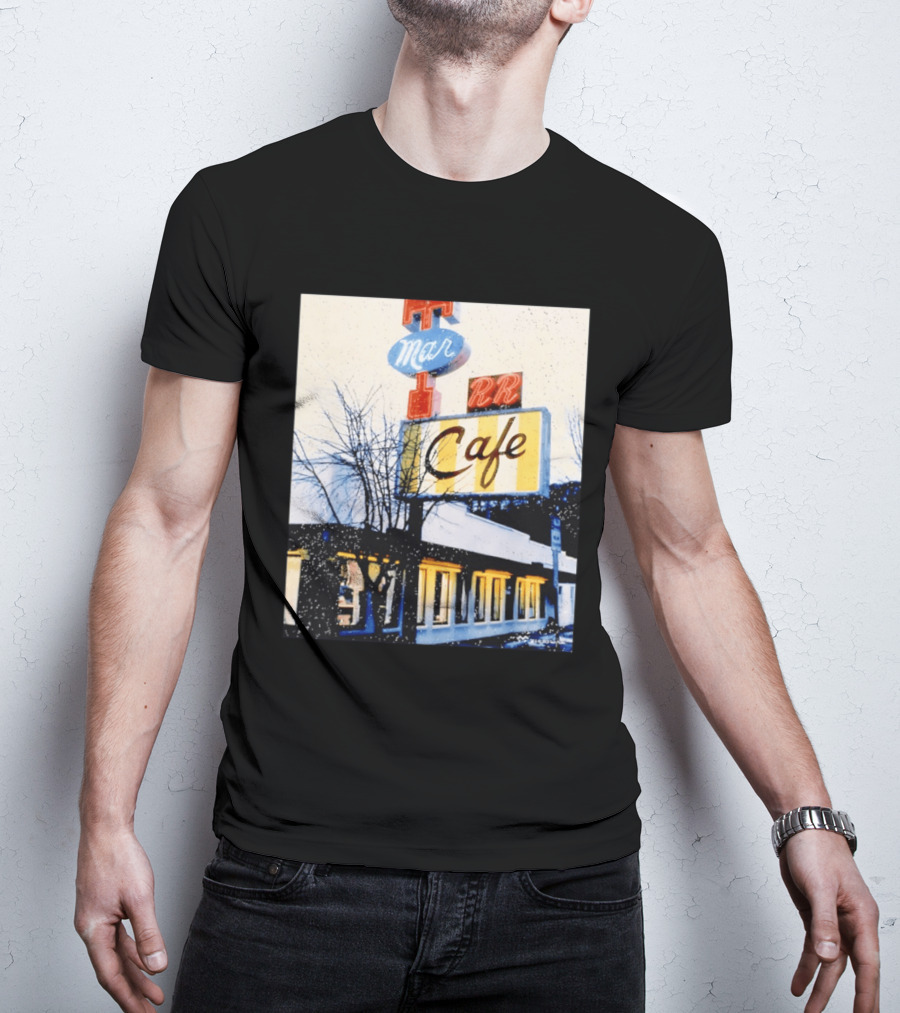 Twin Peaks Mar RR Cafe Sign Iconic Diner Scene T-Shirt