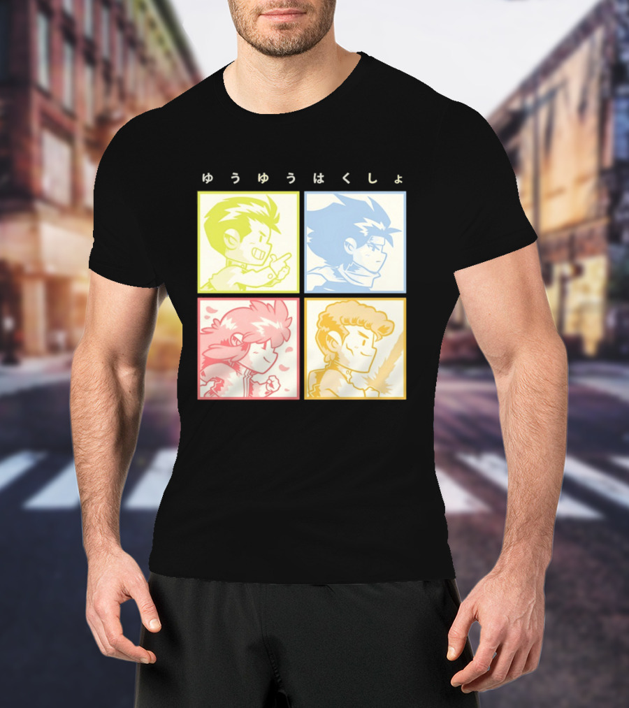 YuYu Hakusho Characters Yusuke Urameshi Hiei Kurama Kazuma Kuwabara T-Shirt
