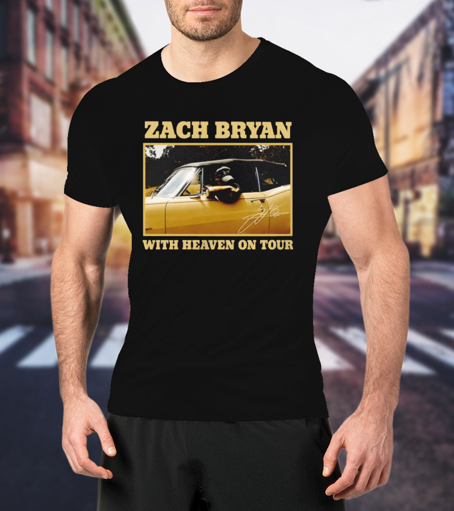 Zach Bryan With Heaven On Tour 2026 Signature Convertible T-Shirt