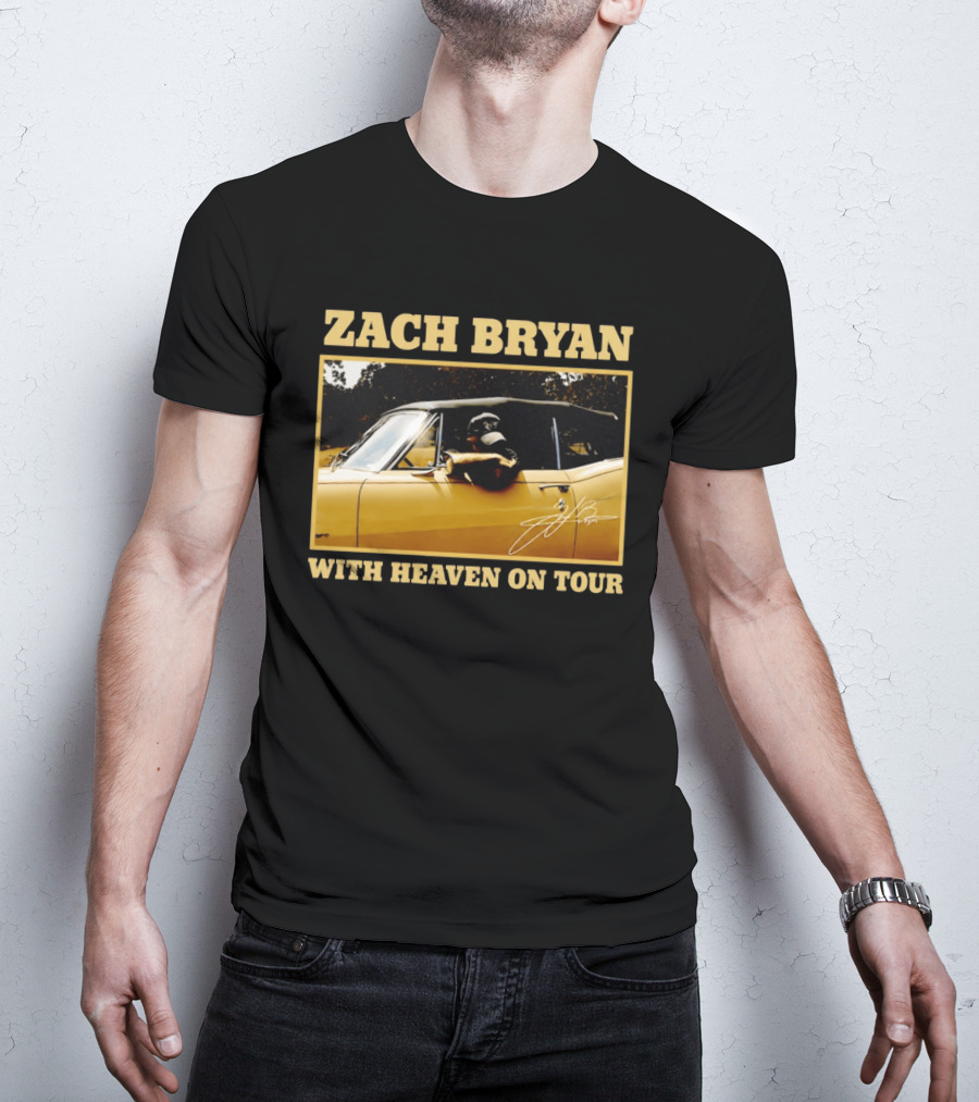 Zach Bryan With Heaven On Tour 2026 Signature Convertible T-Shirt