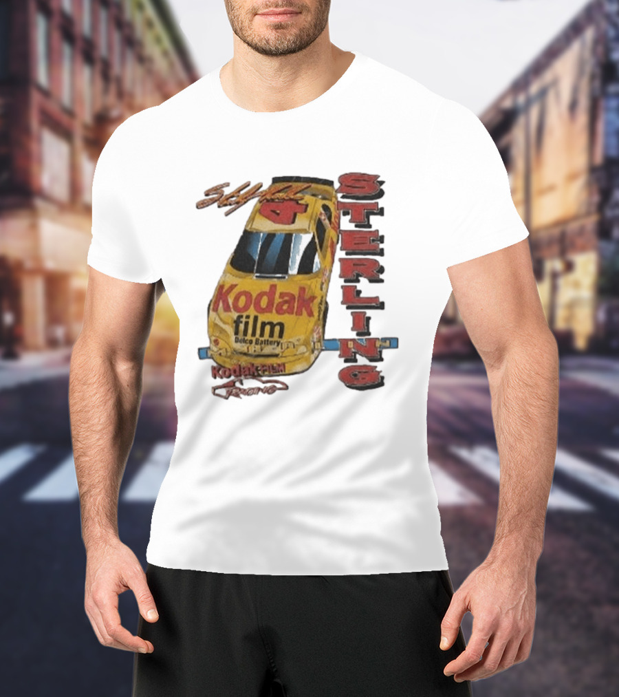 AJ Dillon Kodak Racing Sterling Marlin Kodak Film Delco Battery Car T-Shirt