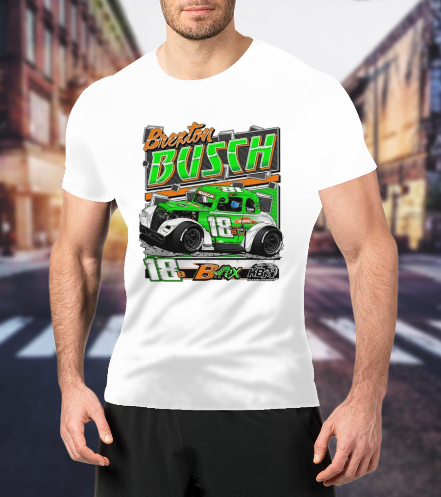 Brexton Busch 18 B Rex KBM Race Car Graphic 2026 T-Shirt
