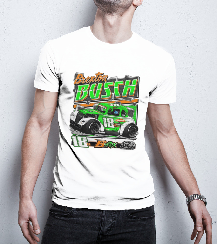 Brexton Busch 18 B Rex KBM Race Car Graphic 2026 T-Shirt