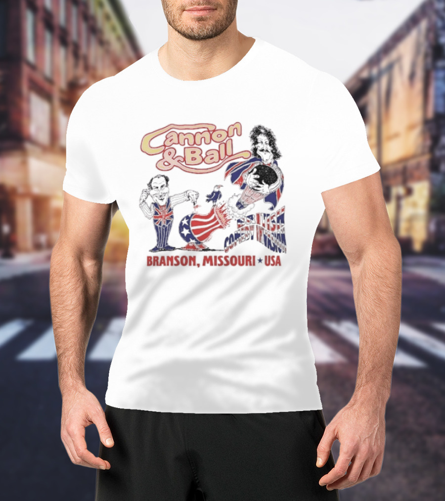 Cannon And Ball Branson Missouri USA British Comedy T-Shirt