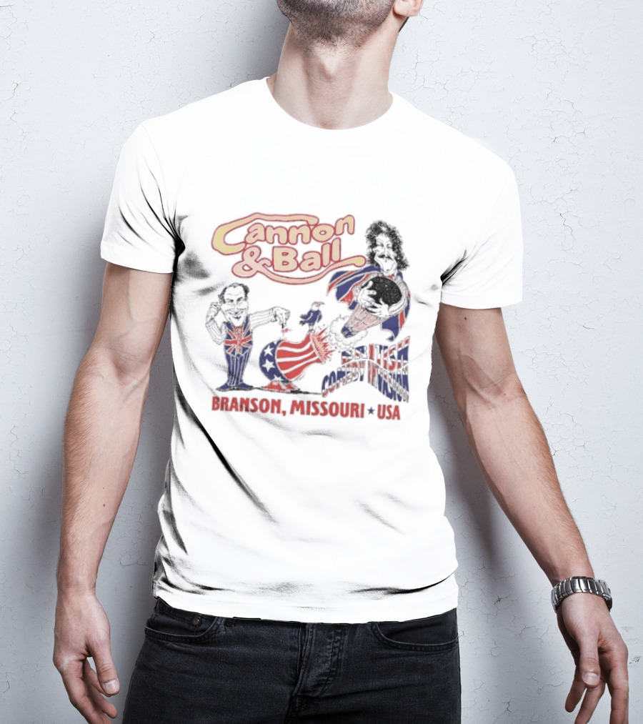 Cannon And Ball Branson Missouri USA British Comedy T-Shirt