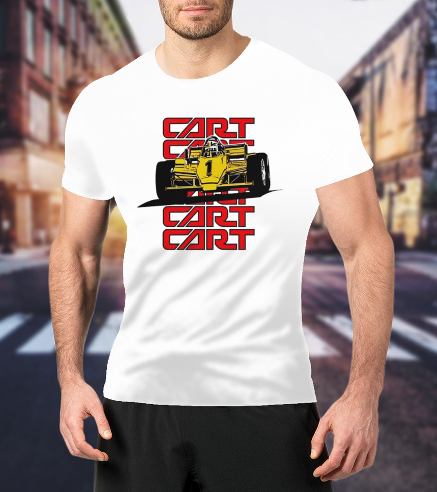 CART Racing Number 1 Yellow Formula Motorsport Classic Car T-Shirt