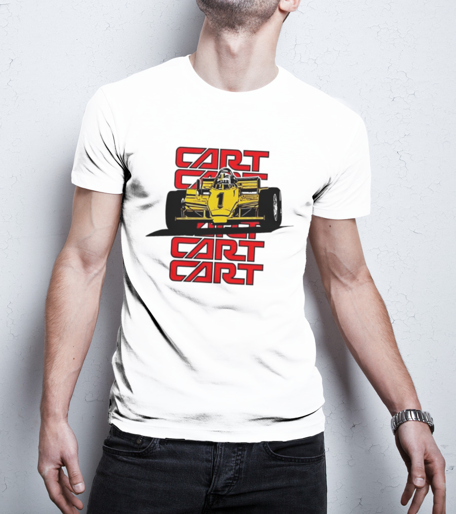 CART Racing Number 1 Yellow Formula Motorsport Classic Car T-Shirt