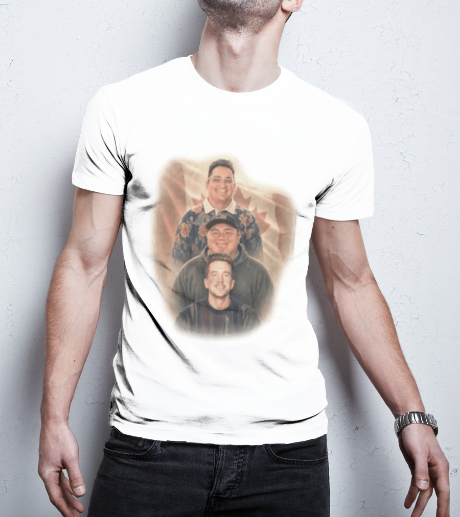 David Spencer Devin Trio Portrait Canadian Flag T-Shirt