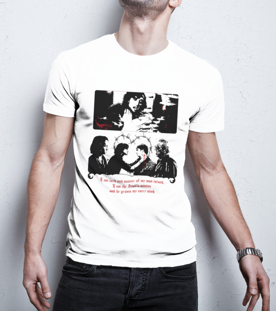 Devil's Minion Gothic Cult Barbed Wire I Am Love And Master Of My Own Nature T-Shirt