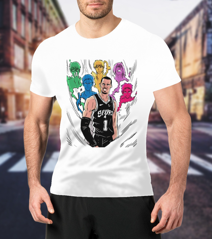 San Antonio Spurs Generation Of Miracles Anime Basketball T-Shirt