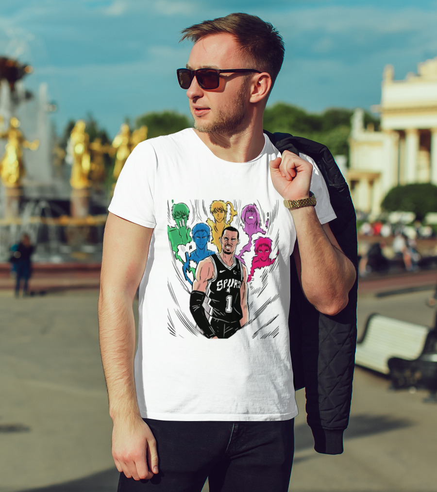 San Antonio Spurs Generation Of Miracles Anime Basketball T-Shirt