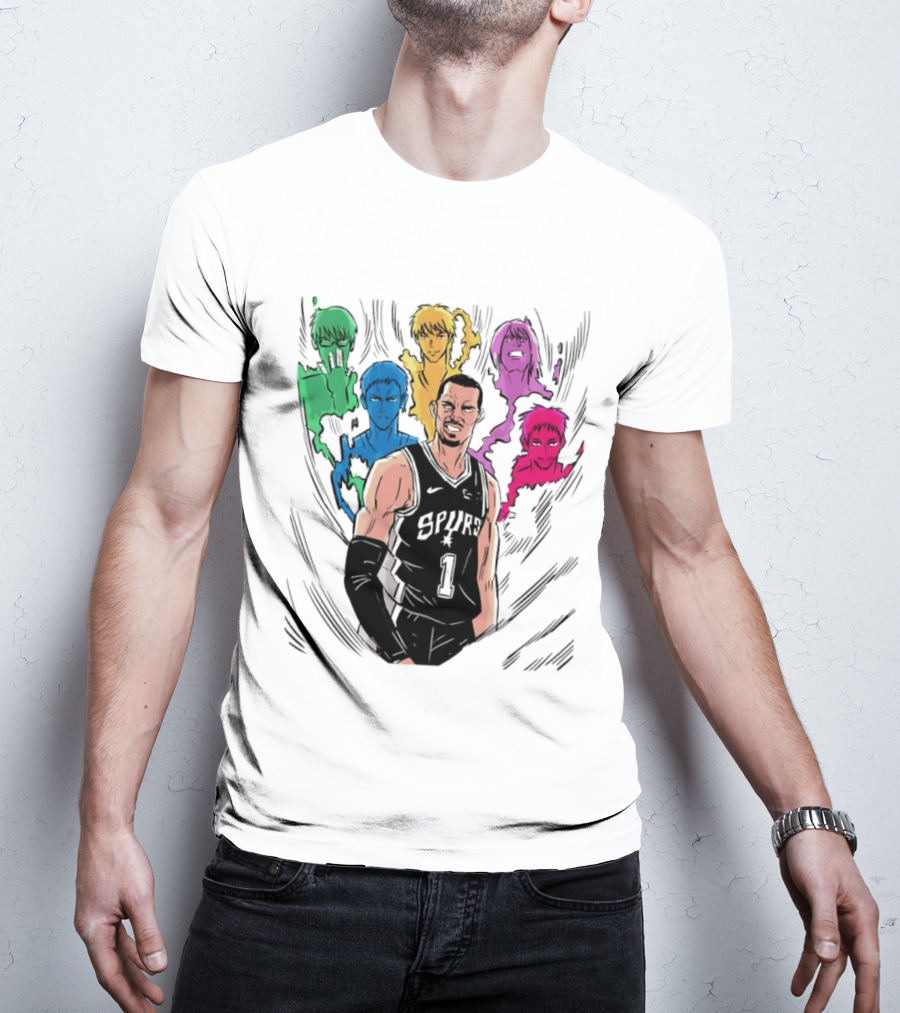 San Antonio Spurs Generation Of Miracles Anime Basketball T-Shirt