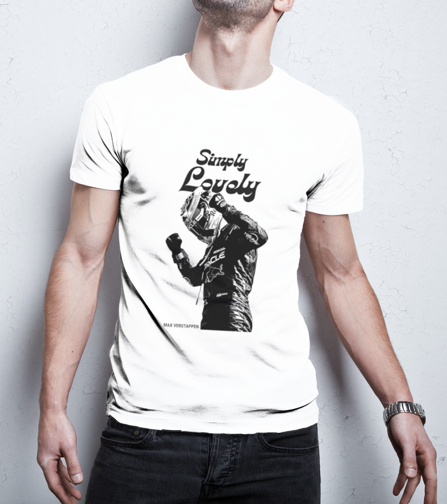 Simply Lovely Max Verstappen Racing Celebration Pose T-Shirt