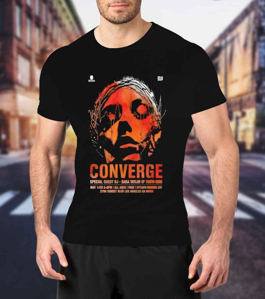 Converge Special Guest DJ Baba Tuesday Wonderland May 14 Los Angeles CA 2026 T-Shirt