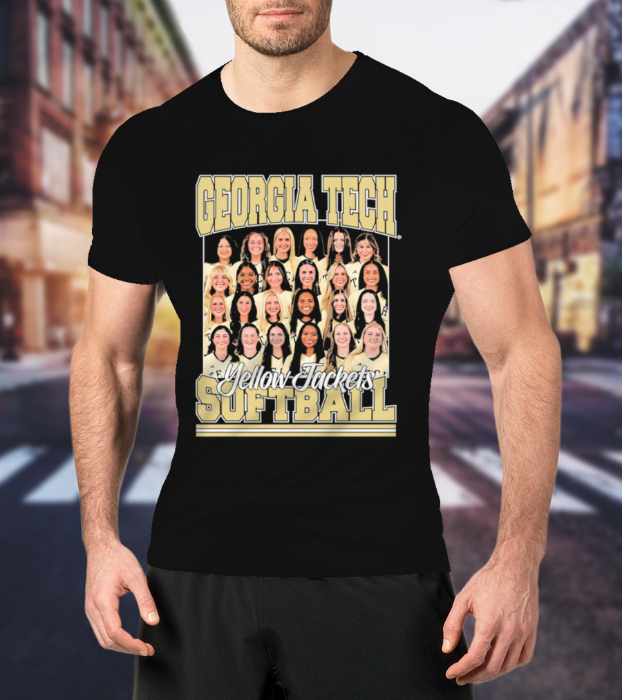 Georgia Tech Yellow Jackets Softball Women's Team Photo T-Shirt