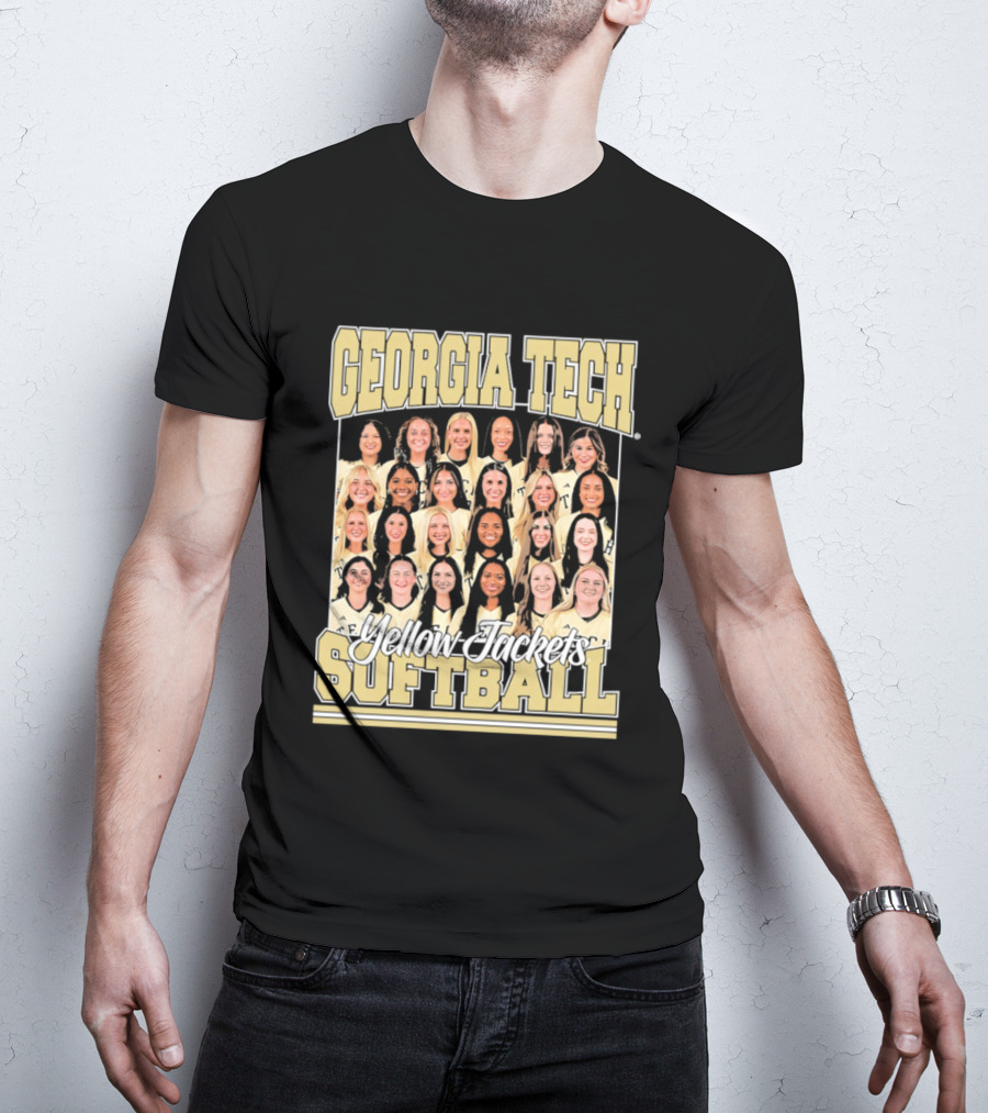 Georgia Tech Yellow Jackets Softball Women's Team Photo T-Shirt