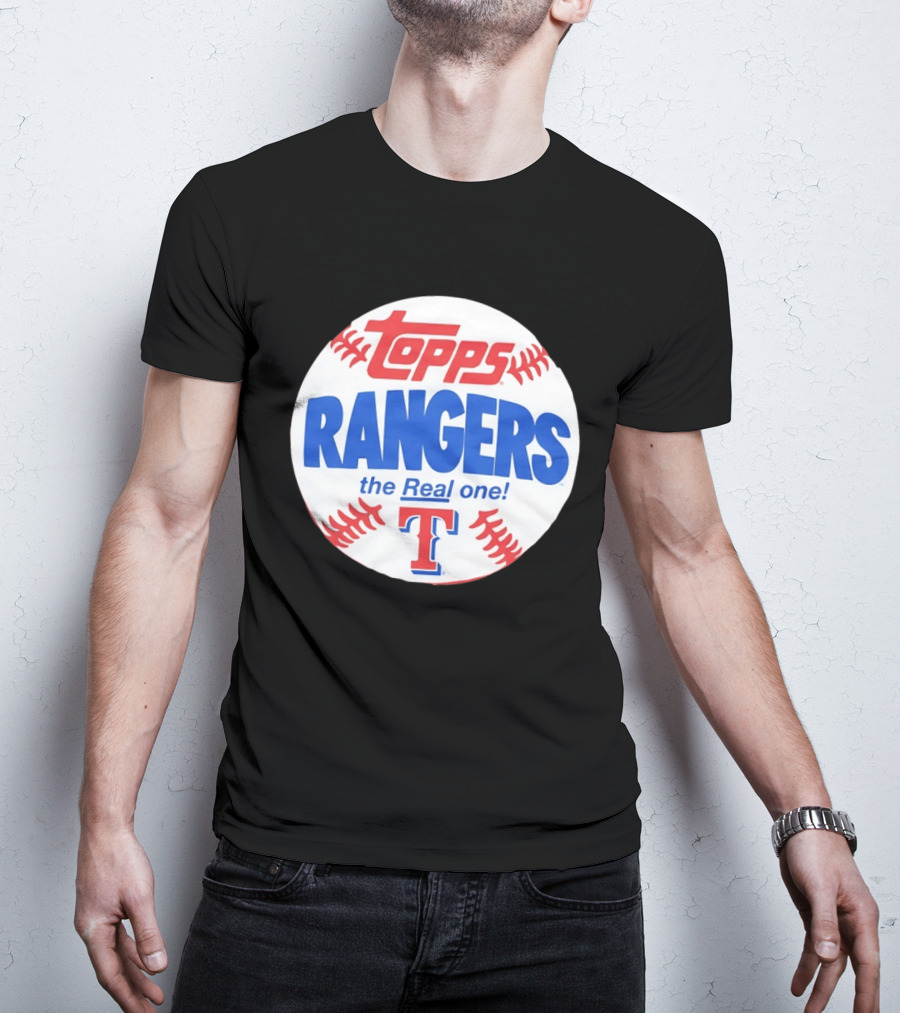 Texas Rangers Topps Baseball The Real One T-Shirt