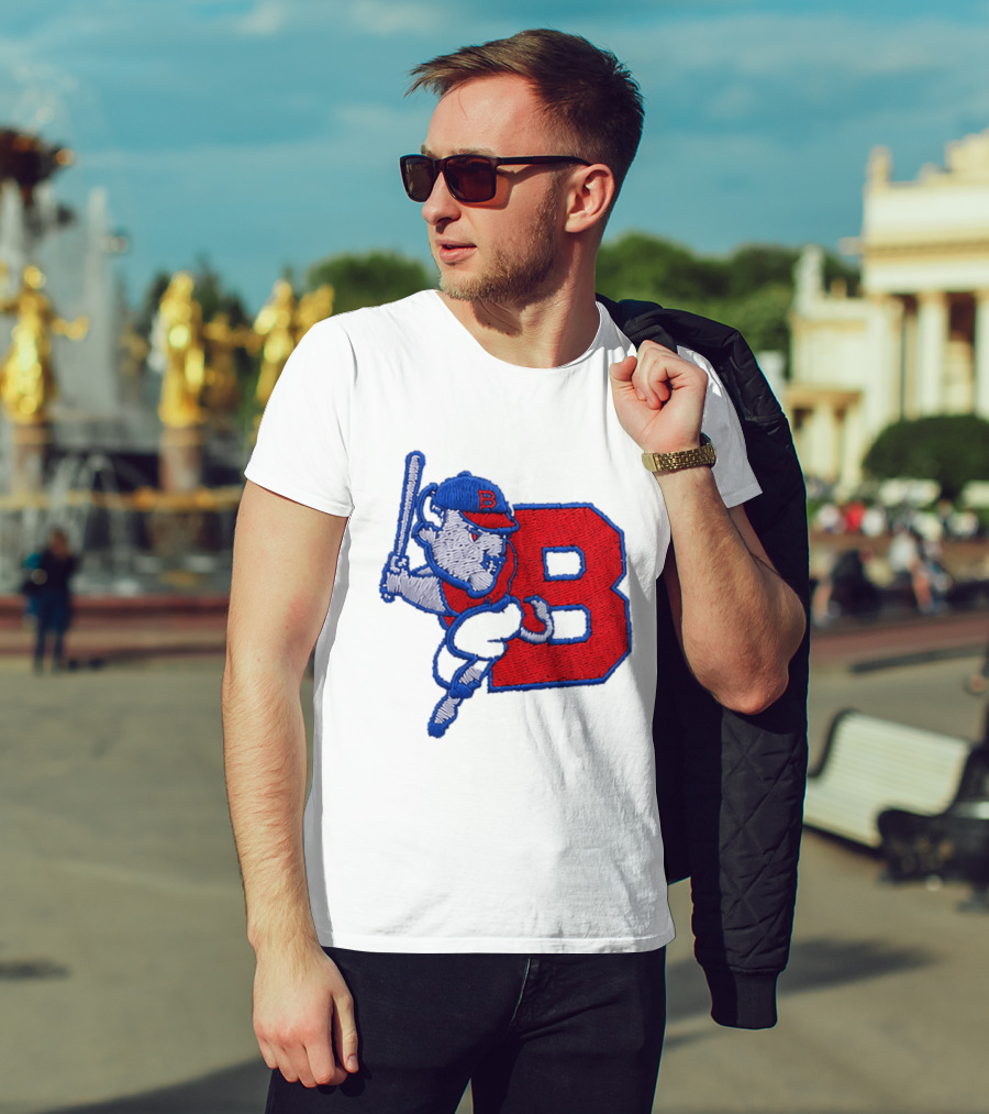 2026 Buffalo Bisons Big League Chew B Logo Baseball Bat Hitting Buffalo Embroidery Hat T-Shirt