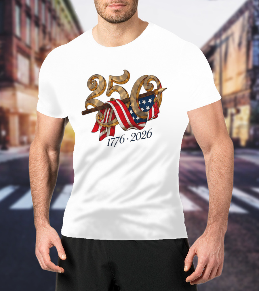 America 250 Years 1776 2026 Dodgers Celebration T-Shirt