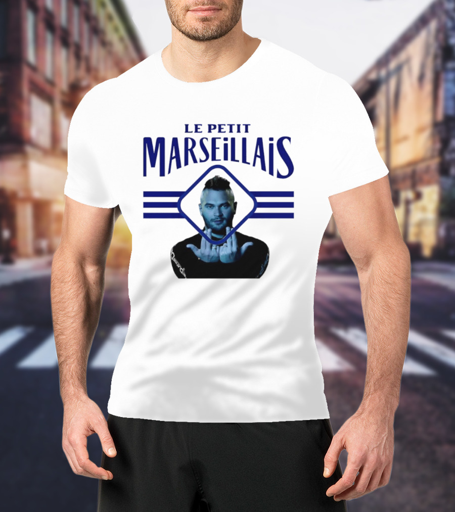 Le Petit Marseillais Blue Logo With Man In Diamond Frame T-Shirt