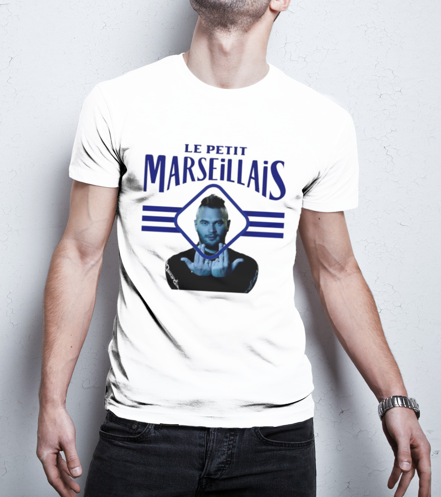 Le Petit Marseillais Blue Logo With Man In Diamond Frame T-Shirt