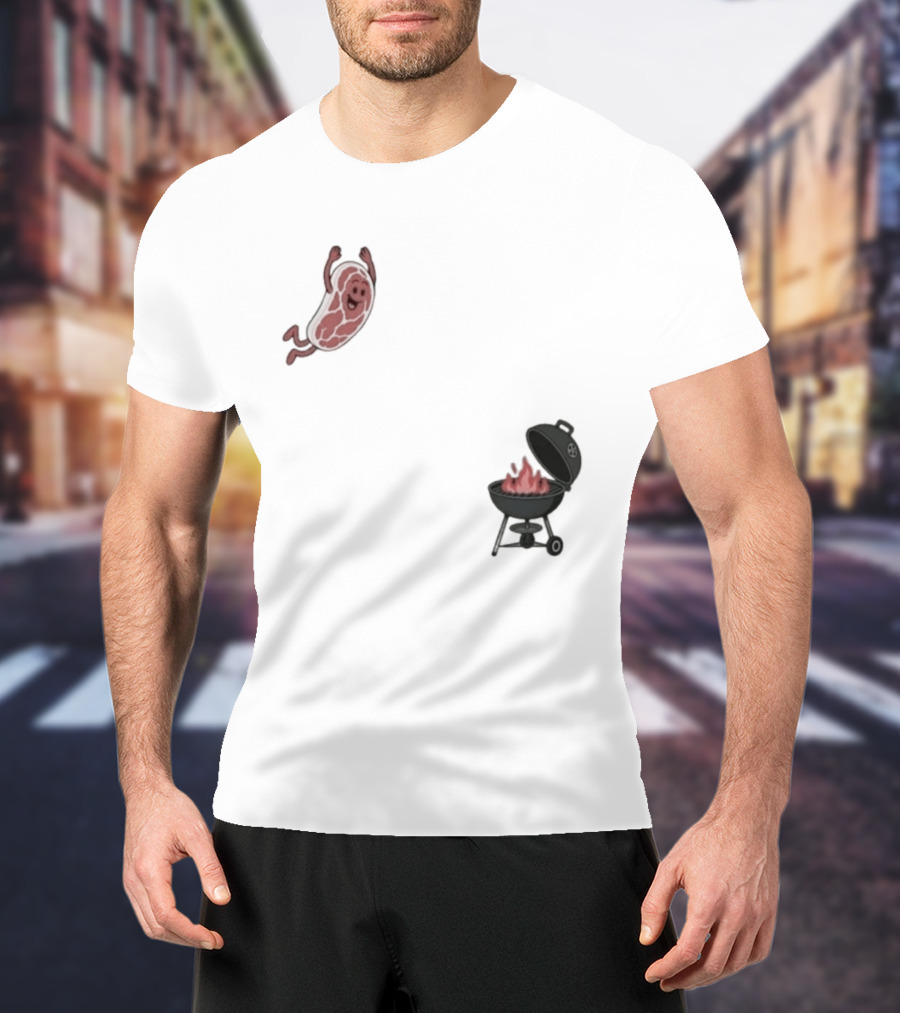 BBQ Jumping Steak 2026 Funny Grill T-Shirt