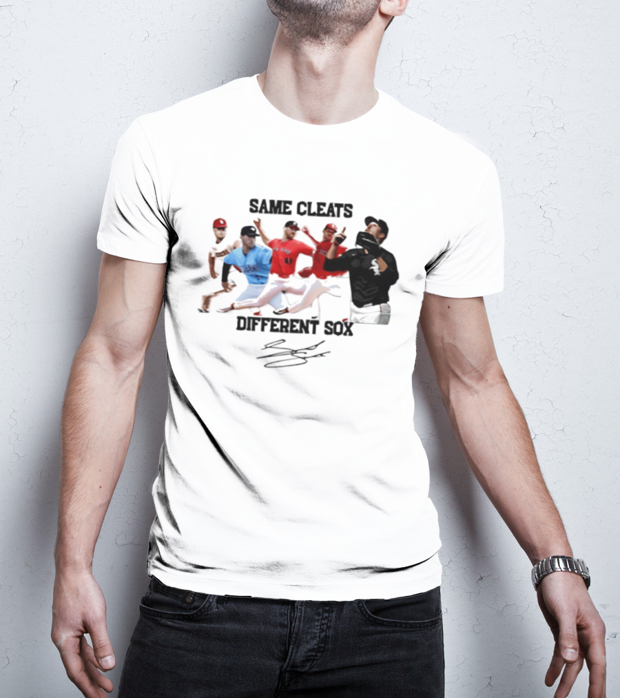 MLB Same Cleats Different Sox Baseball Players T-Shirt
