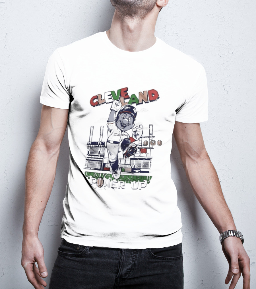 Cleveland Guardians Mario Power Up Gaming Baseball MLB 2026 Season Trending T-Shirt
