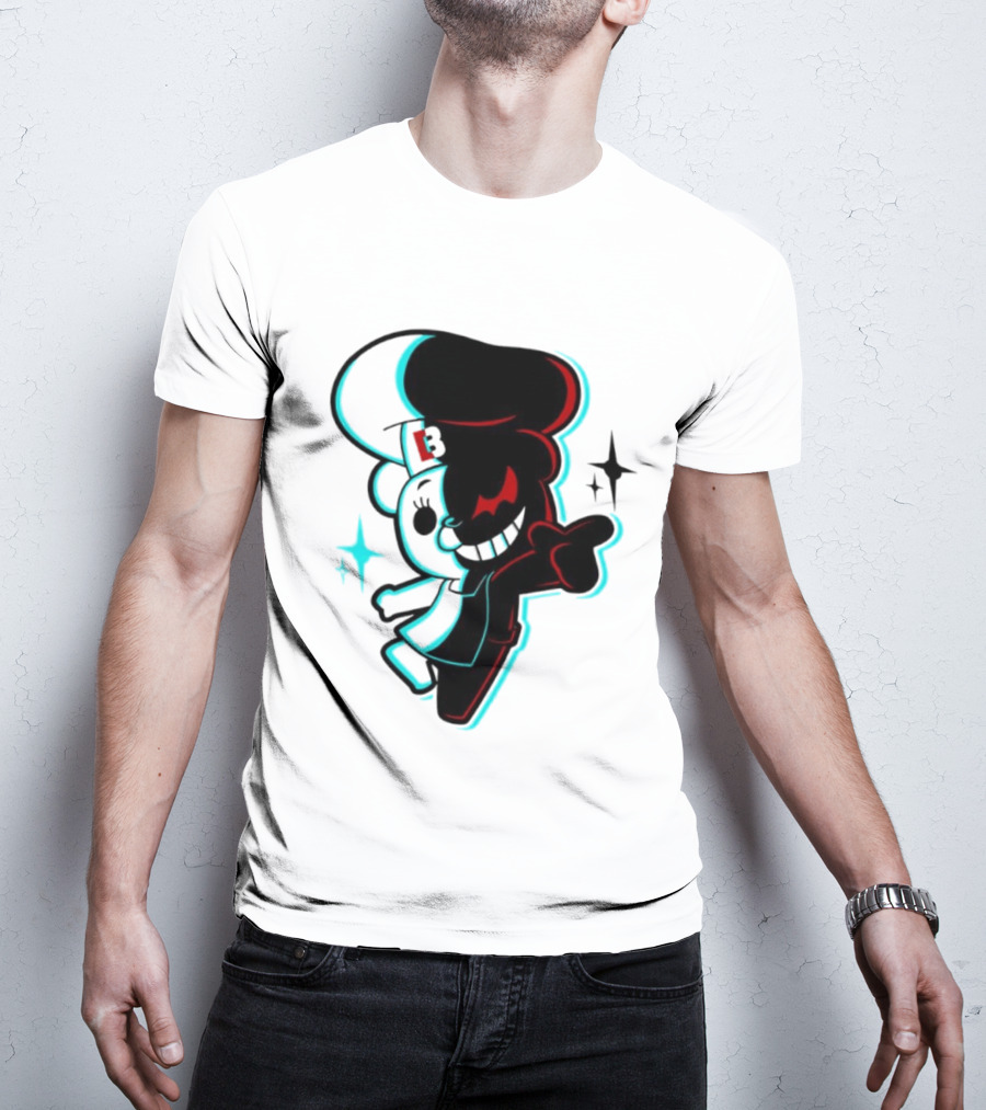 Danganronpa Monokuma Funkin B Symbol Neon T-Shirt