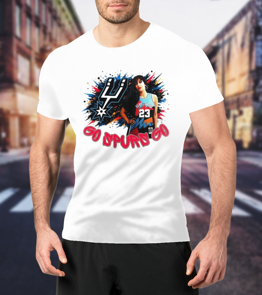 Go Spurs Go San Antonio Spurs Basketball Color Splash Game Day 2026 23 T-Shirt