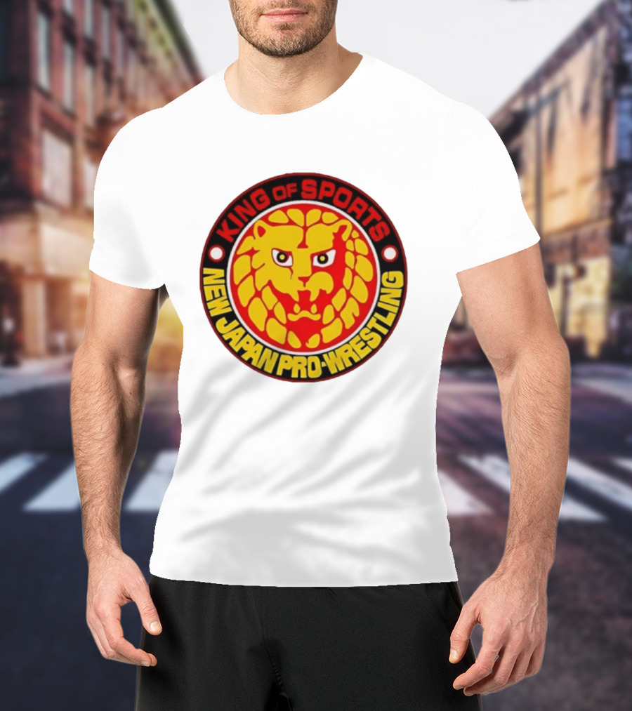 King Of Sports New Japan Pro Wrestling Lion T-Shirt
