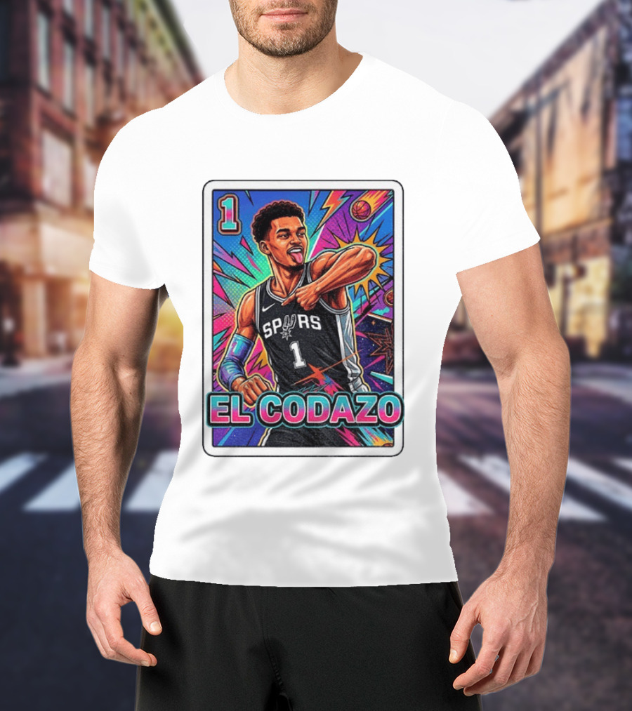 Victor Wembanyama San Antonio Spurs El Codazo Basketball Card 2026 T-Shirt