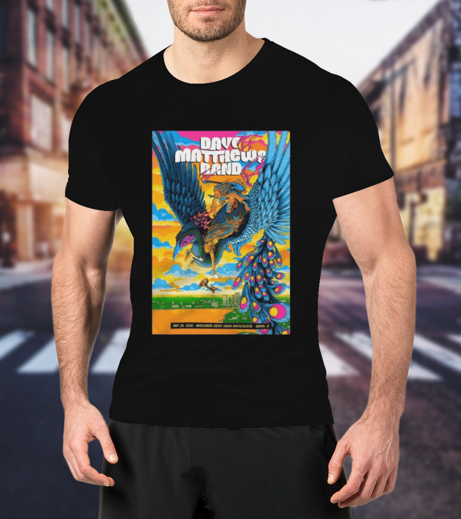 Dave Matthews Band May 26 2026 MidFlorida Credit Union Amphitheatre Tampa FL T-Shirt