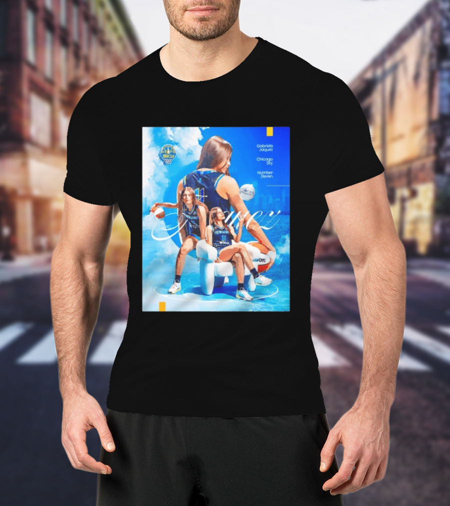 Chicago Sky Gabriela Jaquez Number Eleven Basketball T-Shirt
