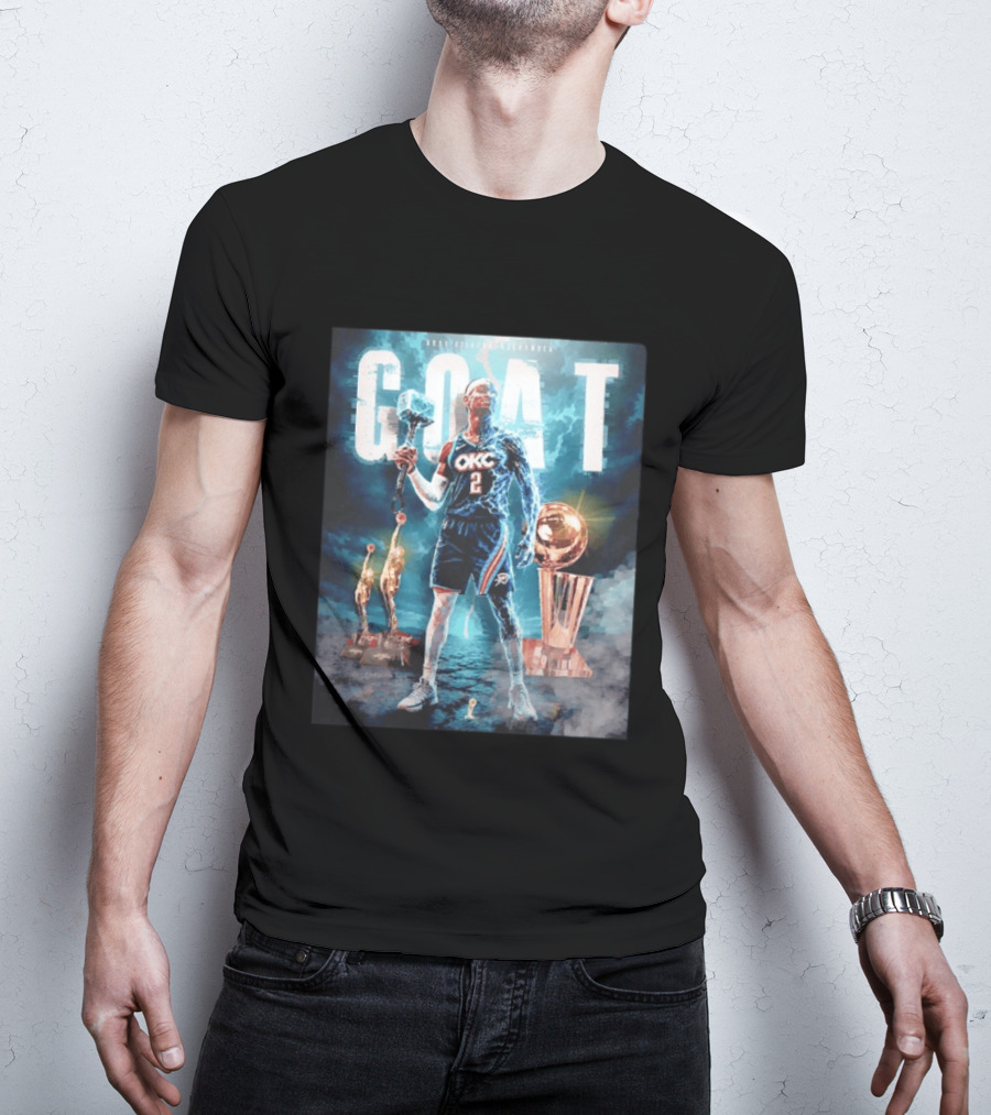 GOAT Shai Gilgeous Alexander OKC Thunder MVP And Awards T-Shirt