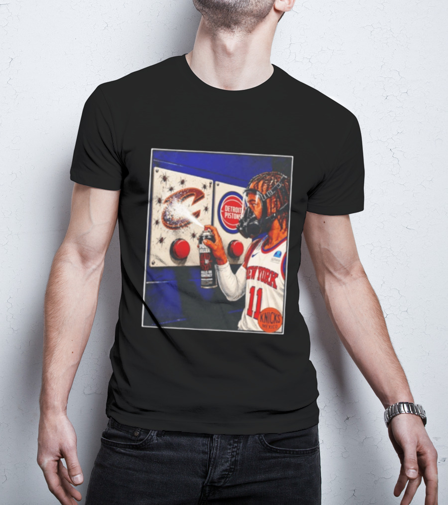 Spider Killer Jalen Brunson 11 New York Knicks Cavaliers Pistons Spray Knicks Mexico T-Shirt