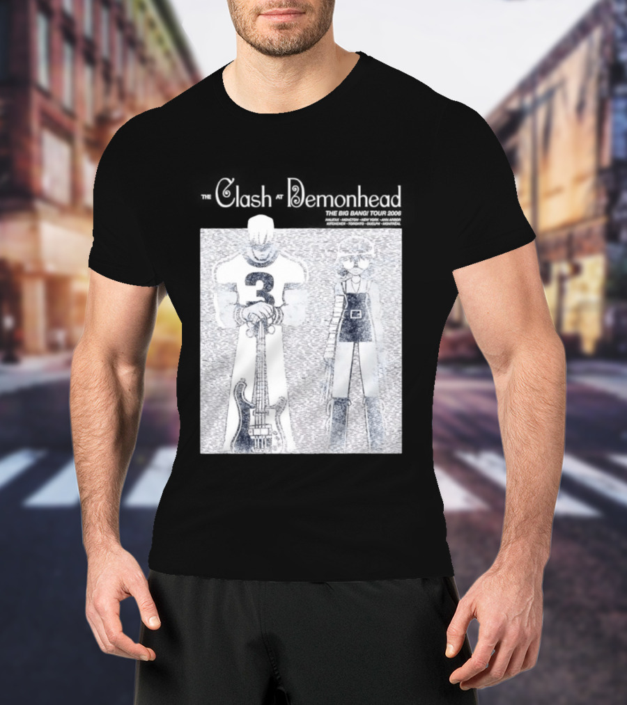The Clash At Demonhead The Big Bang Tour 2006 Band Art Comic T-Shirt