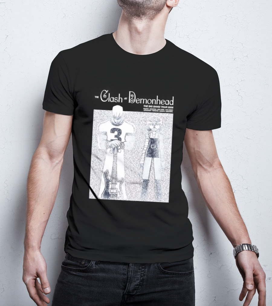 The Clash At Demonhead The Big Bang Tour 2006 Band Art Comic T-Shirt